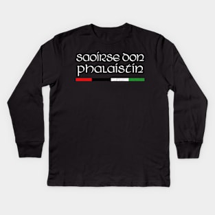 Saoirse Don Phalaistin Kids Long Sleeve T-Shirt